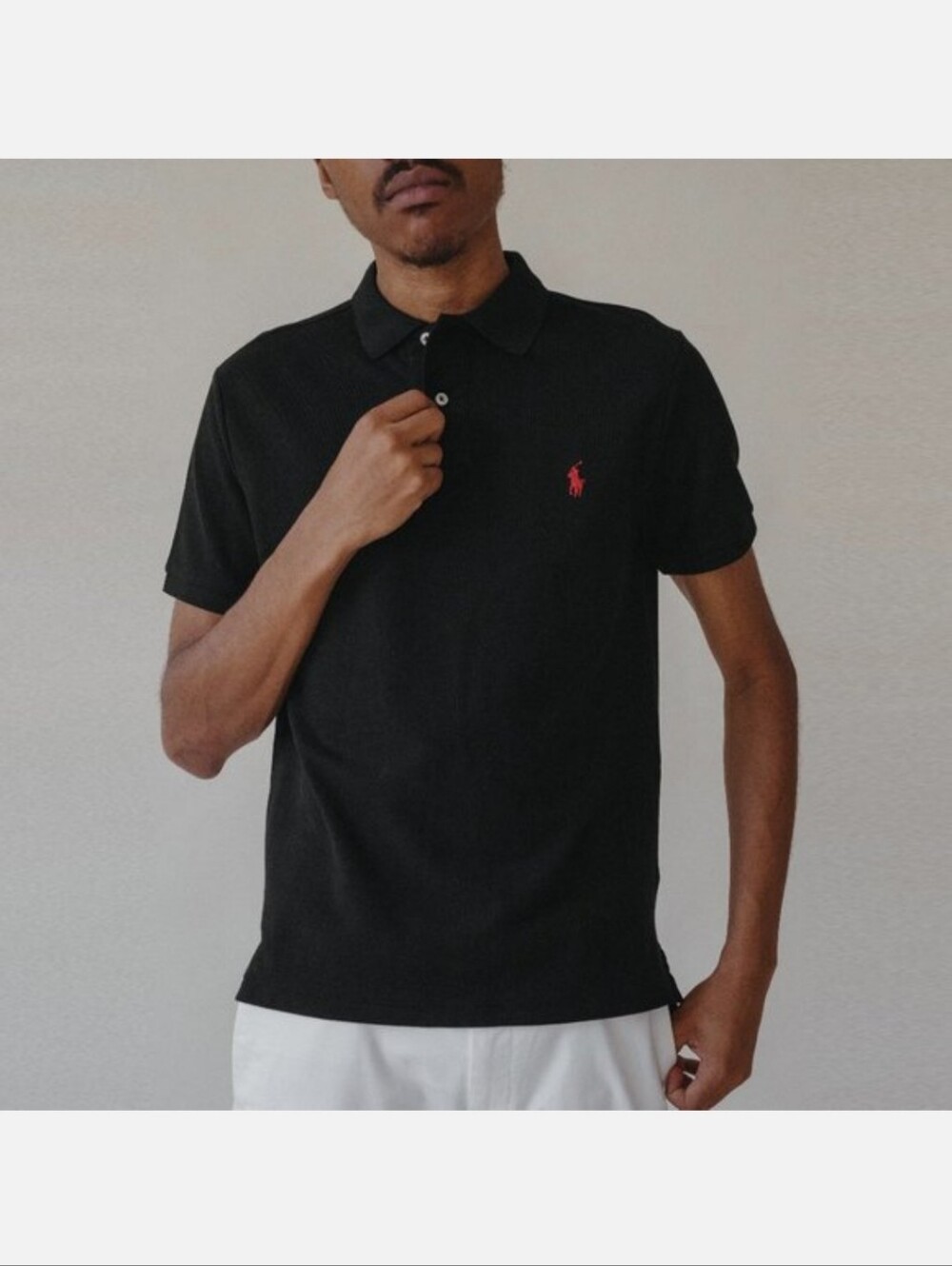 Polo Ralph Lauren Men's Classic Fit Short Sleeve Polo Shirt Black Large L